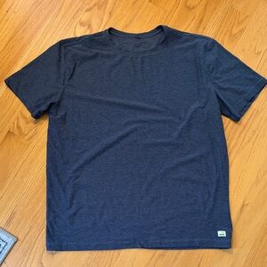 Vuori Strato Tech T-shirt size XL navy blue Heather V126